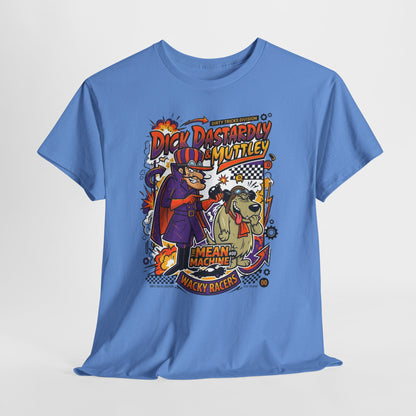 Cartoon Villain Racing Tee — "Dick Dastardly & Muttley: Mean Machine" Graphic T-Shirt