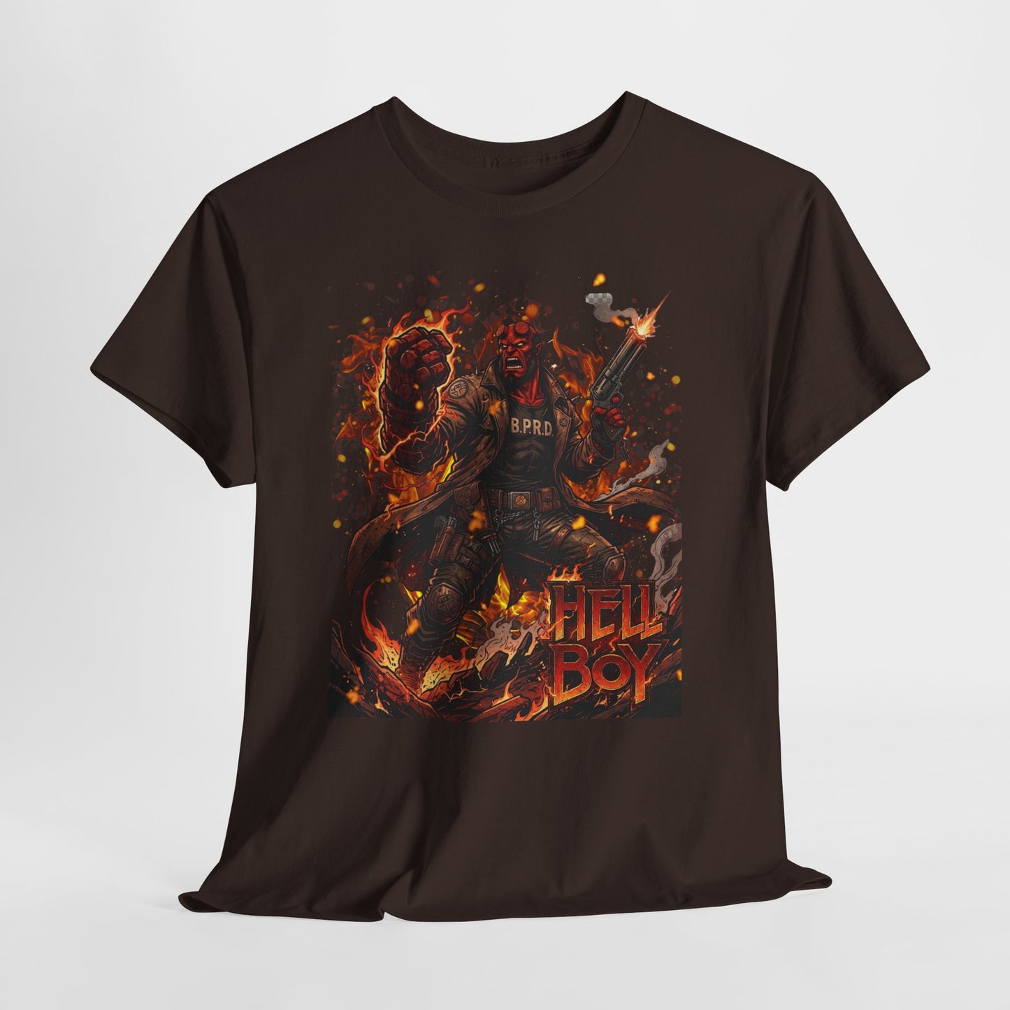Hellboy Graphic Tee — Vintage Comic Illustration T-Shirt
