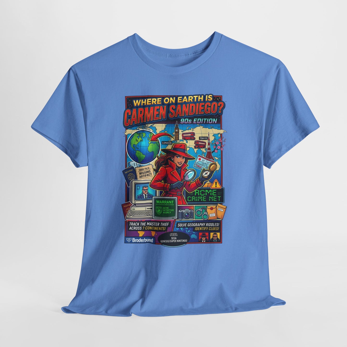 Carmen Sandiego Retro Game Poster T-Shirt