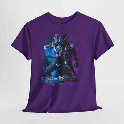 Mortal Kombat Sub-Zero & Noob Saibot Graphic Tee — Gamers' Retro Fighting Shirt