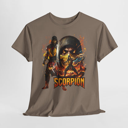 Scorpion Video Game Tee - Retro Fighter Graphic Shirt