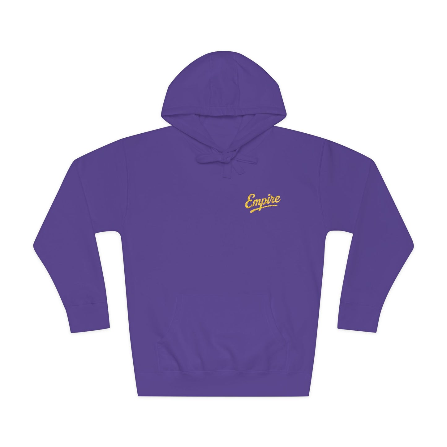 EMPIRE Unisex Fleece Hoodie with Embroidered Design