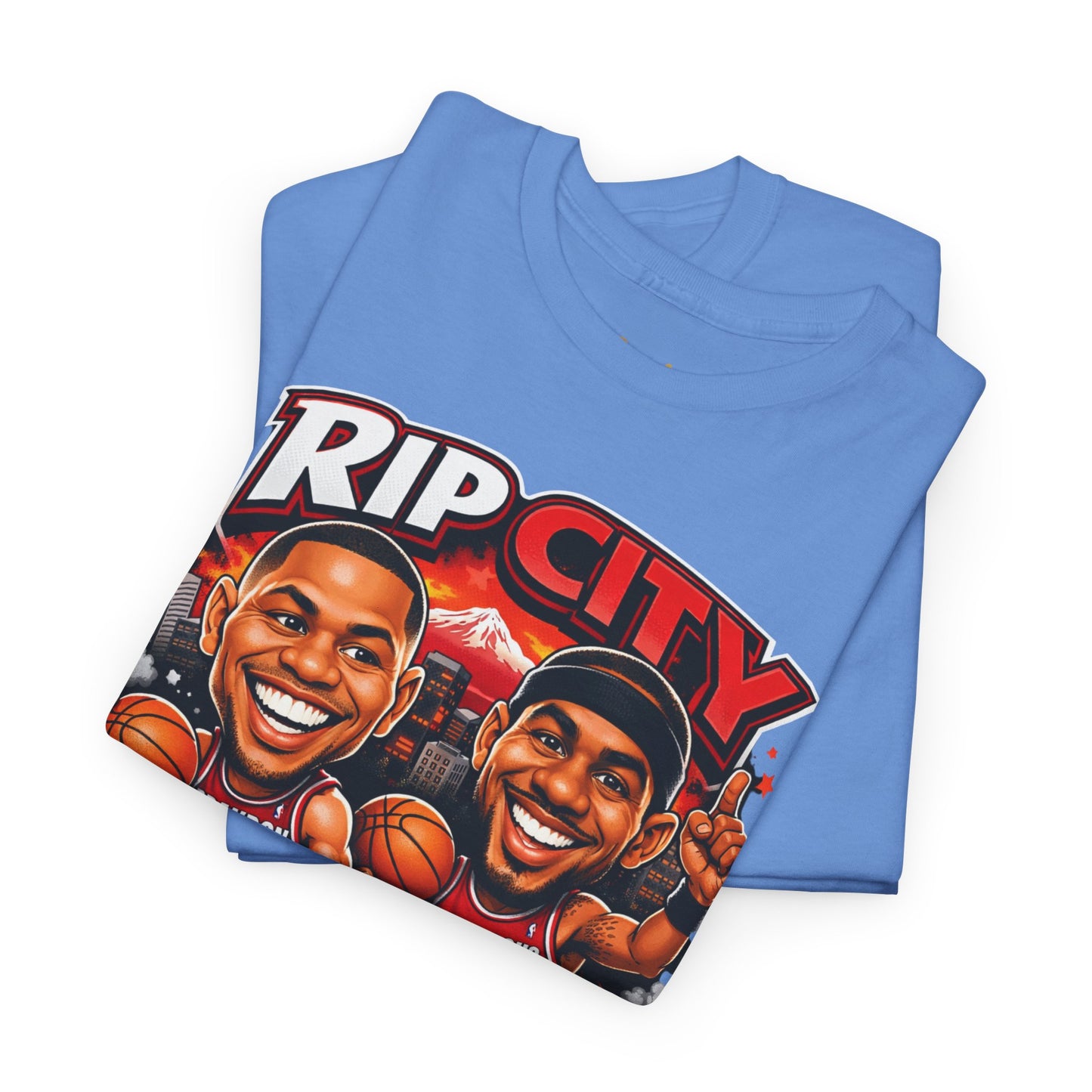 Rip City Basketball T-Shirt — Caricature Trail Blazers Fan Tee