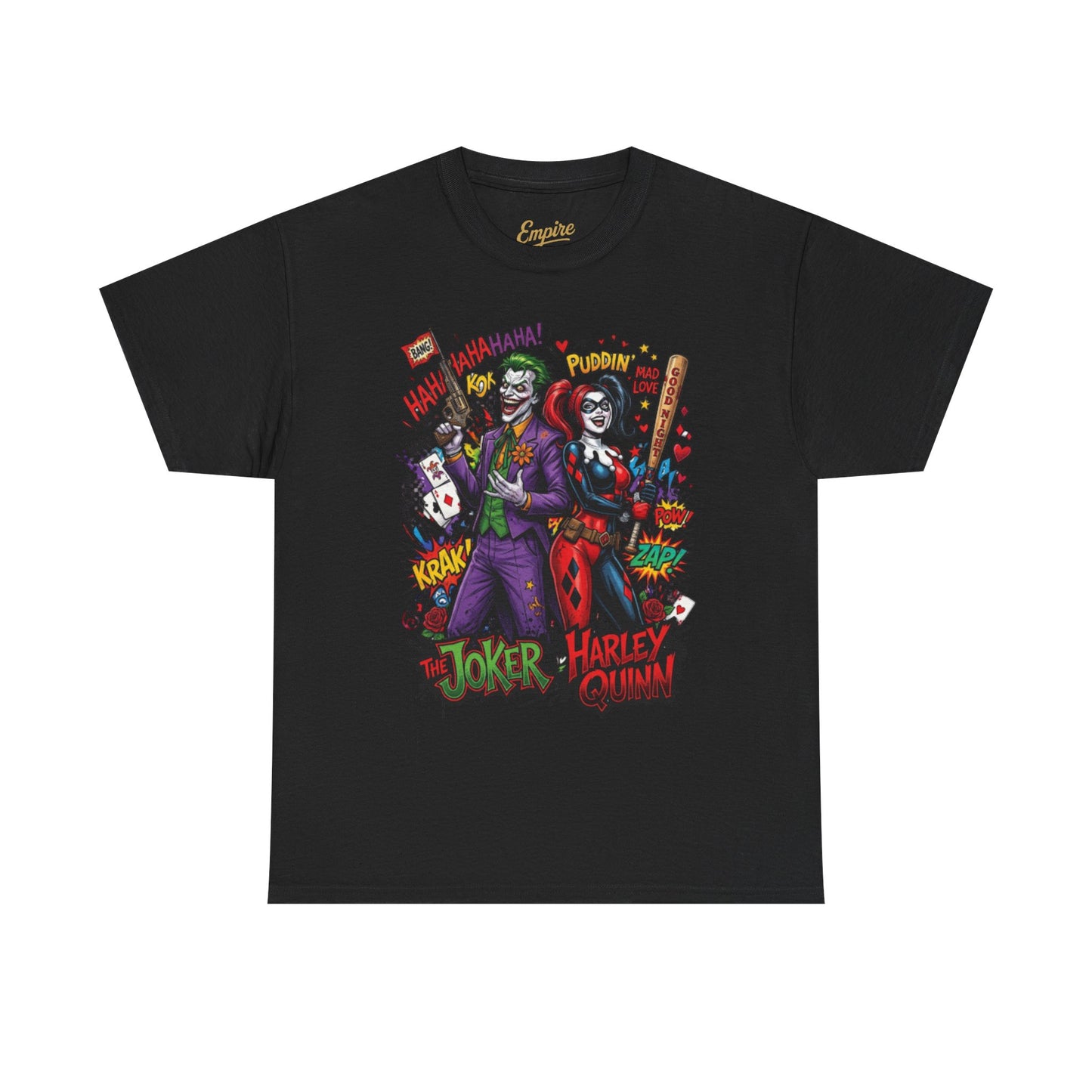 Graphic Tee — Joker & Harley Comic Art T-Shirt