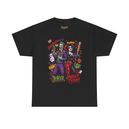 Graphic Tee — Joker & Harley Comic Art T-Shirt