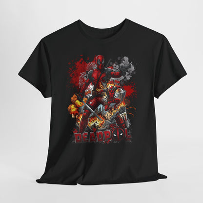 Deadpool Graphic Tee — Comic Action Superhero T‑Shirt