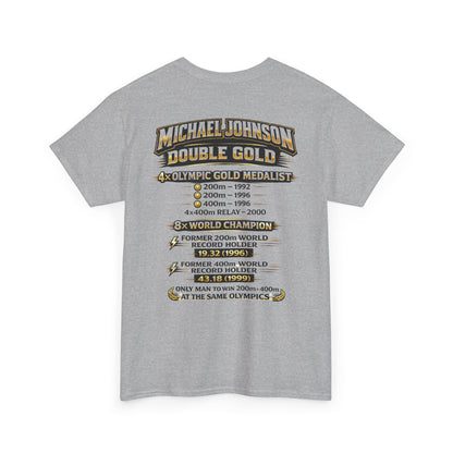 Michael Johnson 'Double Gold' Olympic Track Tribute Tee