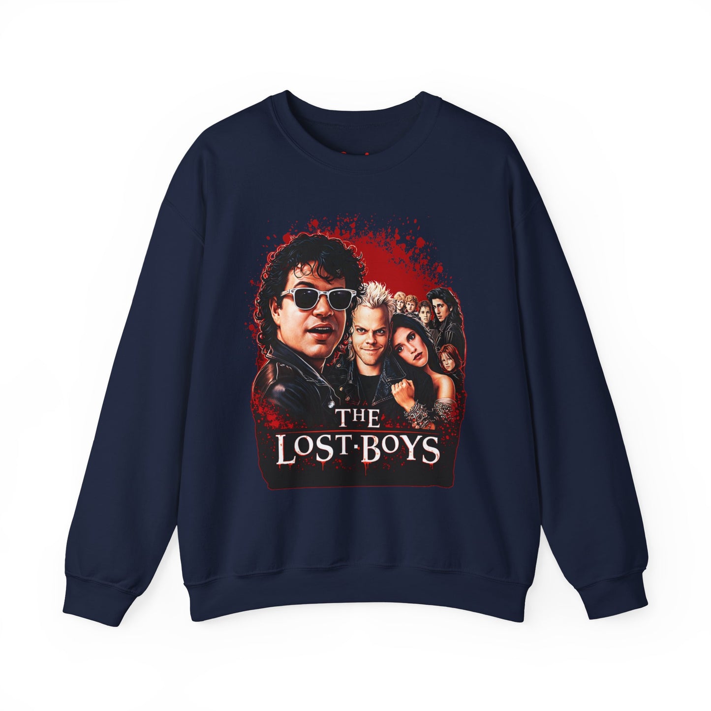 Lost Boys Crewneck Sweatshirt — Vintage Horror Movie Graphic (Welcome to Santa Carla)