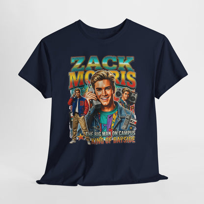 Zack Morris Retro TV Tee — 'The Big Man on Campus' Vintage 90s Graphic T-Shirt