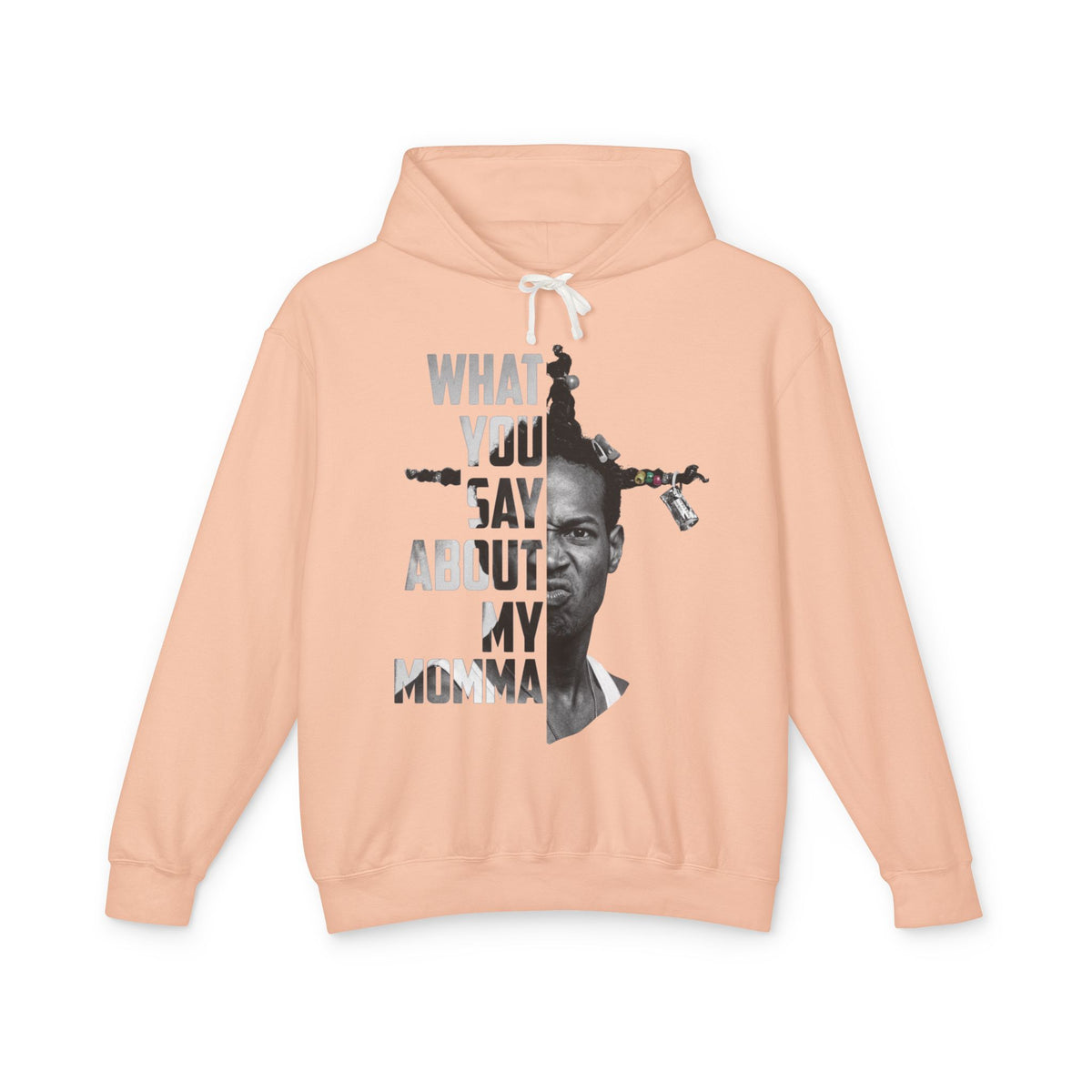 Loc Dog Graphic Hoodie — "What You Say About My Momma" Bold Portrait Pullover