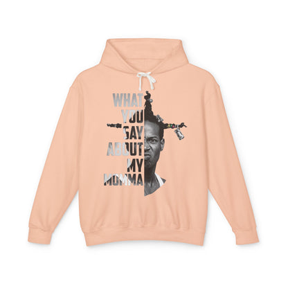 Loc Dog Graphic Hoodie — "What You Say About My Momma" Bold Portrait Pullover