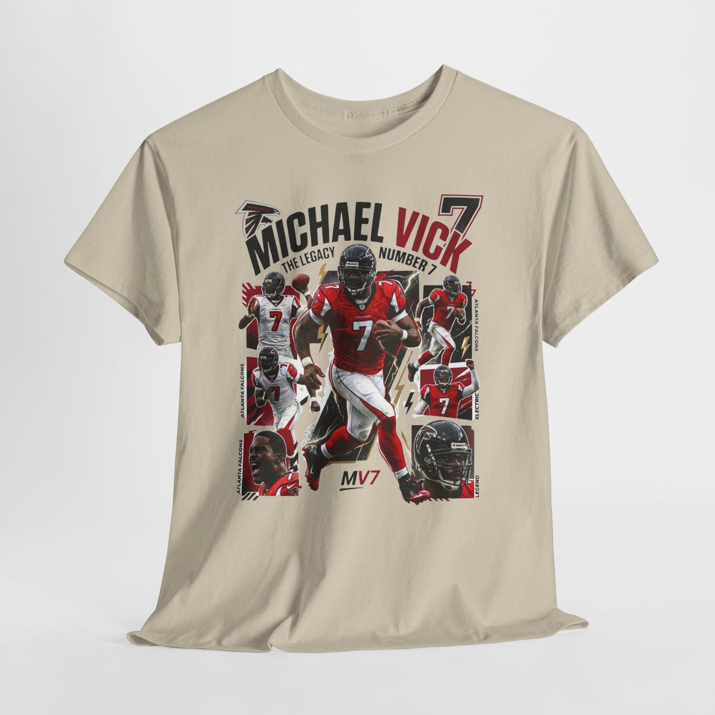 Legendary Number 7 Football Tee — Michael Vick Tribute Shirt