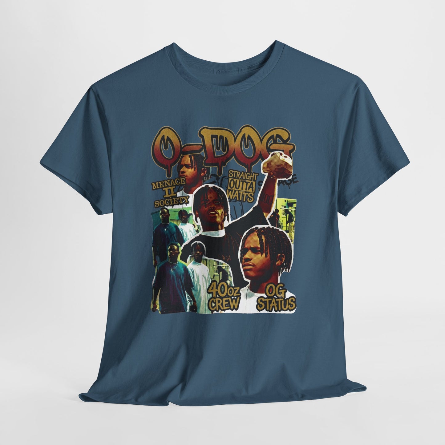 O-Dog 40z Crew OG Stais Vintage Menace II Society Collage T-Shirt