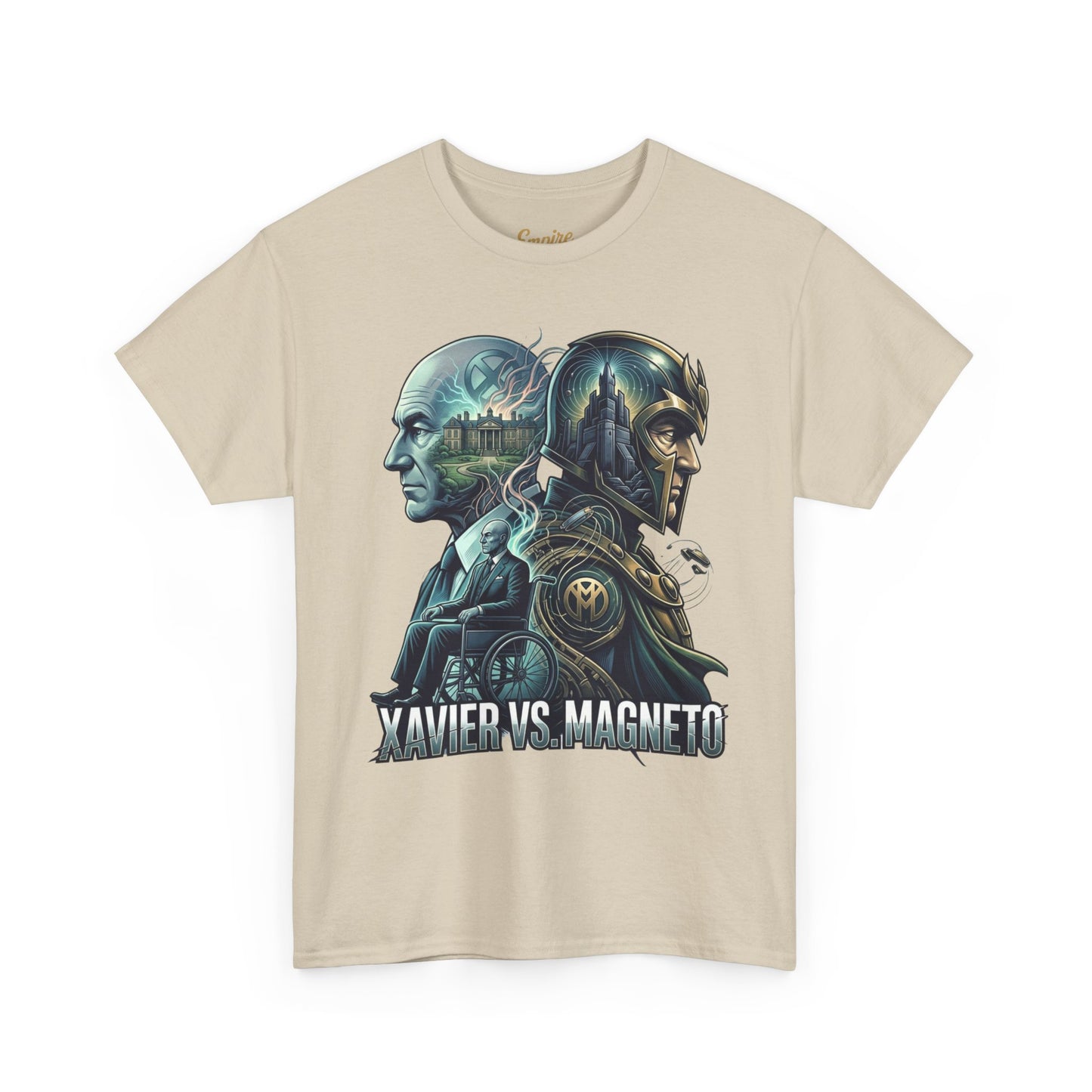 Xavier vs Magneto Graphic Tee — Retro Comic Mutant Showdown T-Shirt