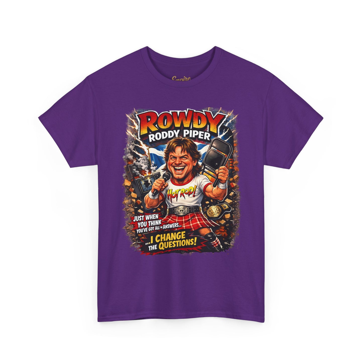 Rowdy Roddy Piper T-Shirt — Retro Wrestling Graphic Tee