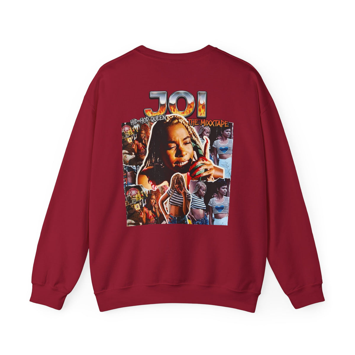 Joi Collage Crewneck Sweatshirt – Retro Concert Photo Graphic