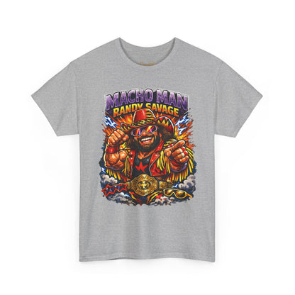 Retro Wrestling Graphic Tee — "Macho Man Randy Savage" Vintage Style