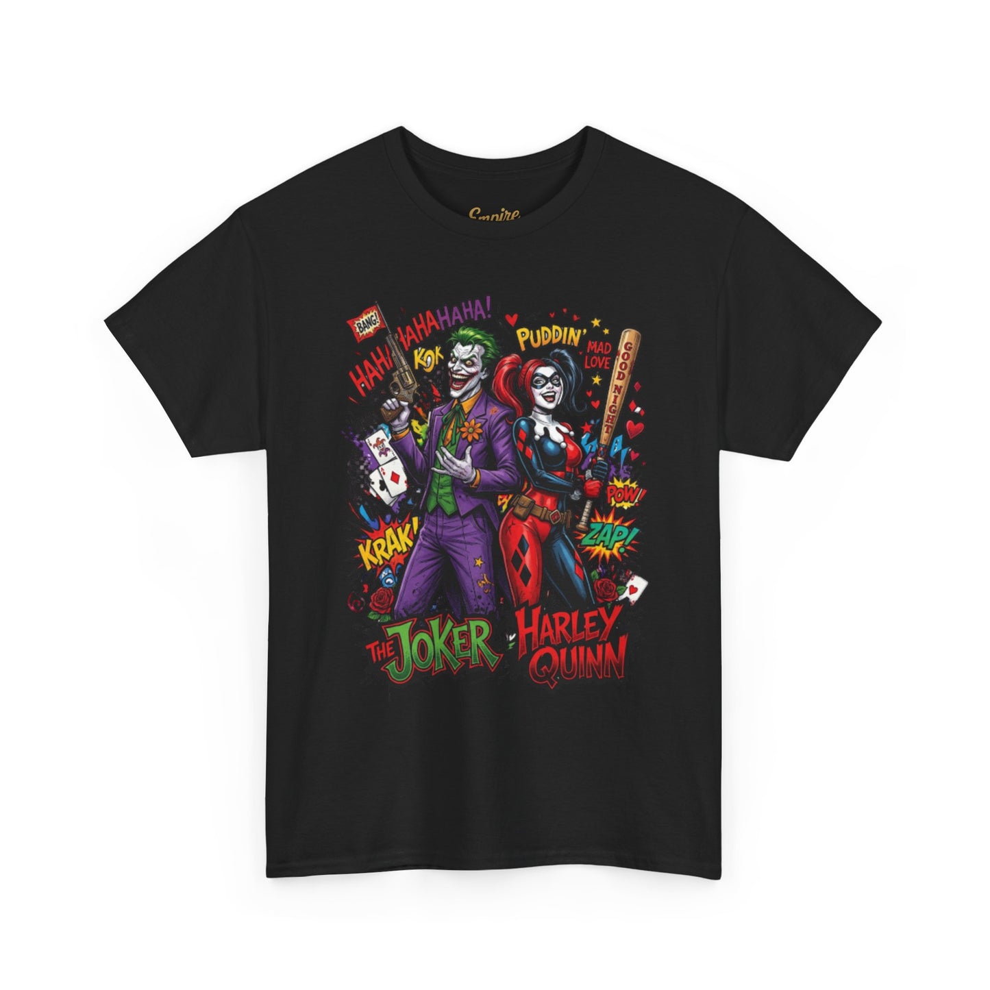 Graphic Tee — Joker & Harley Comic Art T-Shirt