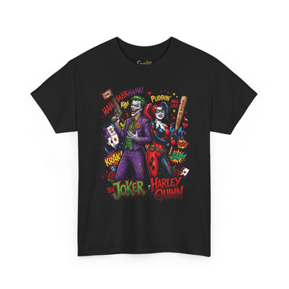 Graphic Tee — Joker & Harley Comic Art T-Shirt