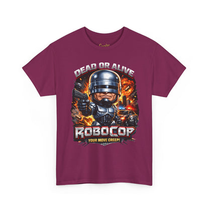 Robocop Graphic Tee — Retro Action Movie Shirt ("Your Move Creep")