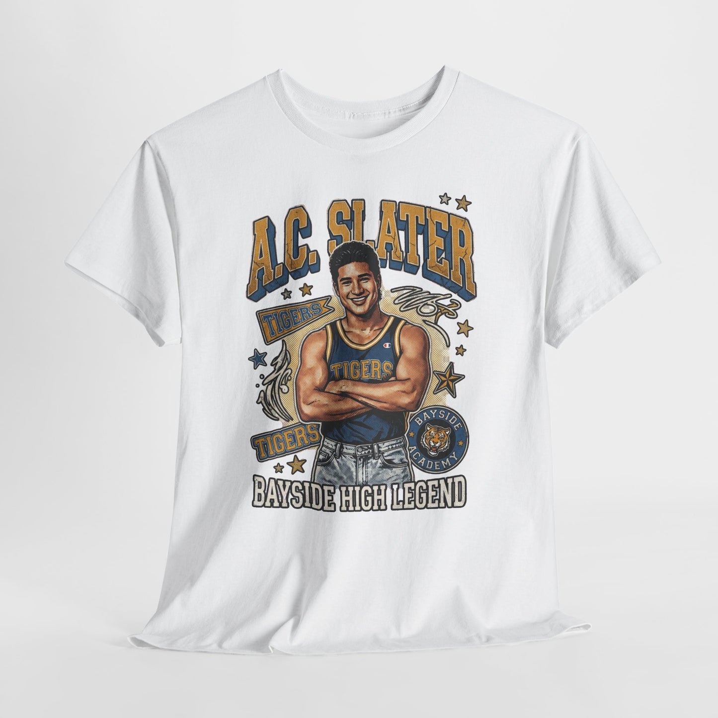 AC Slater Bayside High Legend Tee — Saved by the Bell Retro Football Shirt