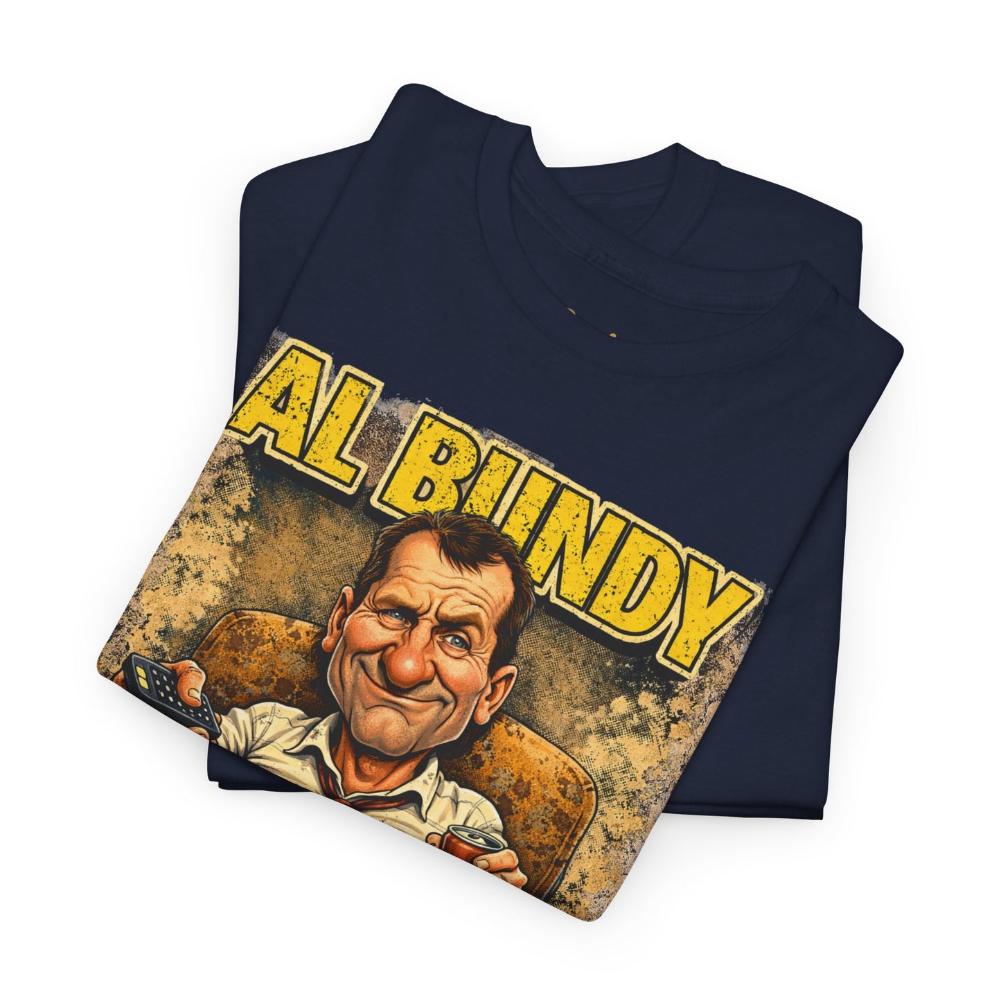 Retro TV Character Tee — "Al Bundy Awesome... Gawwwwd" Graphic T-Shirt