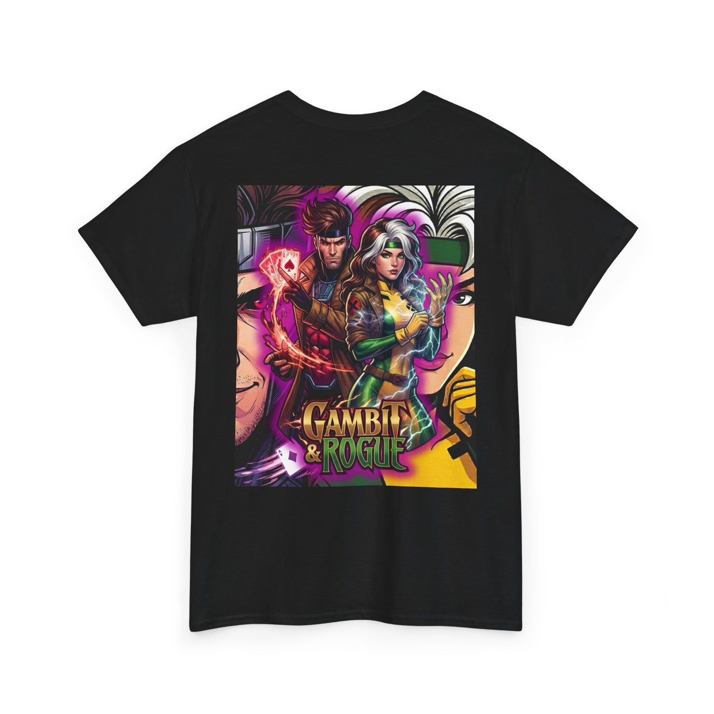 Gambit & Rogue Comic Art T‑Shirt