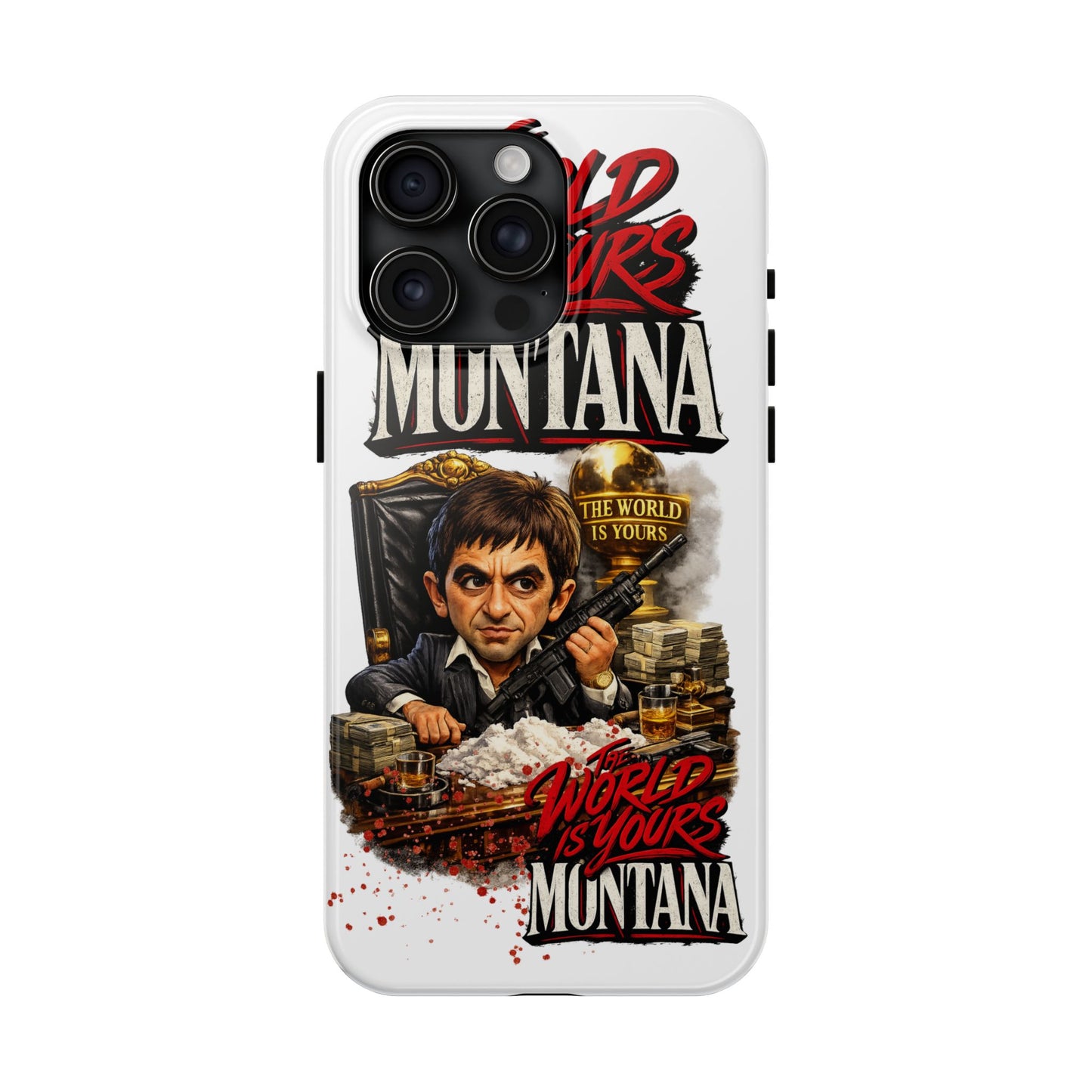 Tony Montana "The World Is Yours" Vintage Caricature Tough Phone Case