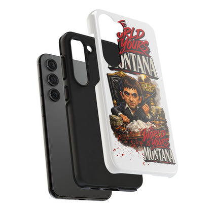Tony Montana "The World Is Yours" Vintage Caricature Tough Phone Case