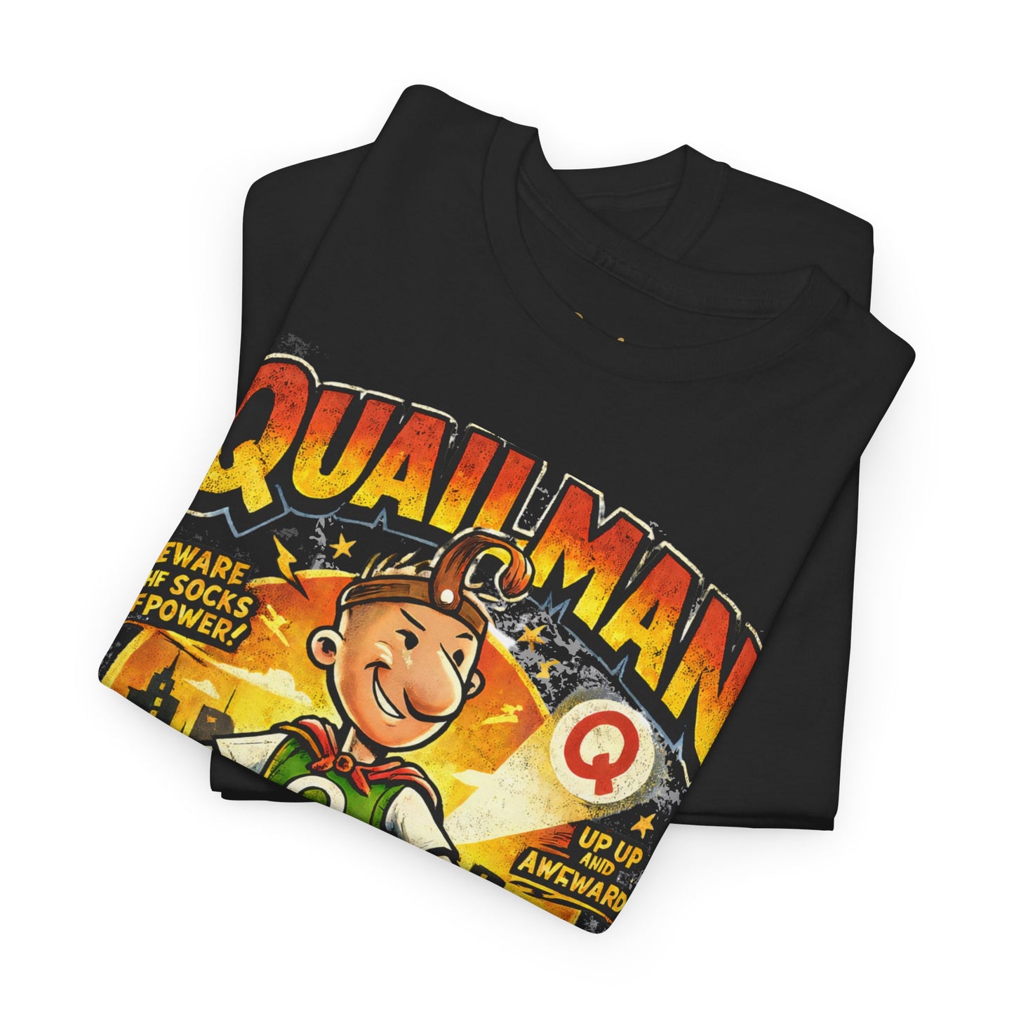 Quailman Mighty Dork T-Shirt — Retro Cartoon Graphic Tee