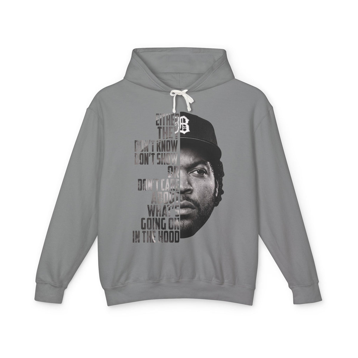 Boyz N the Hood Doughboy Hoodie — 'Either They Don't Know...' Vintage Half-Face Graphic Hoodie