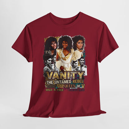 "Vanity The Untamed Rebel" Vintage Portrait T-Shirt