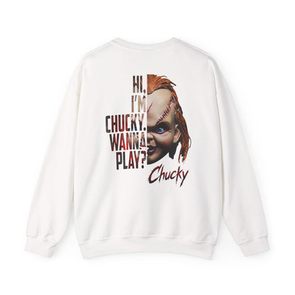 Chucky Horror Movie Graphic Crewneck Sweatshirt