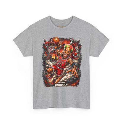 Dennis Rodman 91 Basketball T-Shirt — Vintage Chicago Bulls Jersey Tee