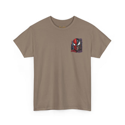 Spider-Man vs Venom Graphic Tee — Superhero Back Print