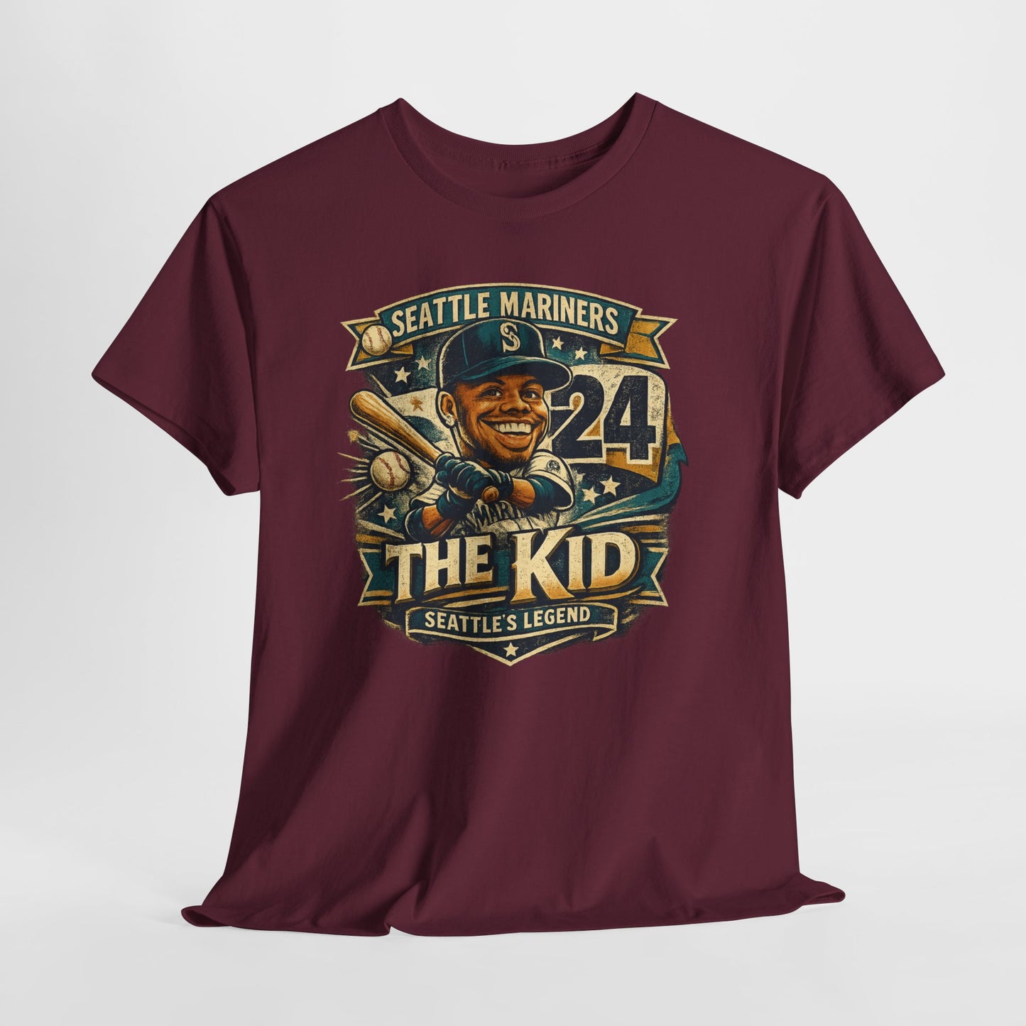Griffey Jr. "The Kid" - Vintage Baseball Graphic T-Shirt