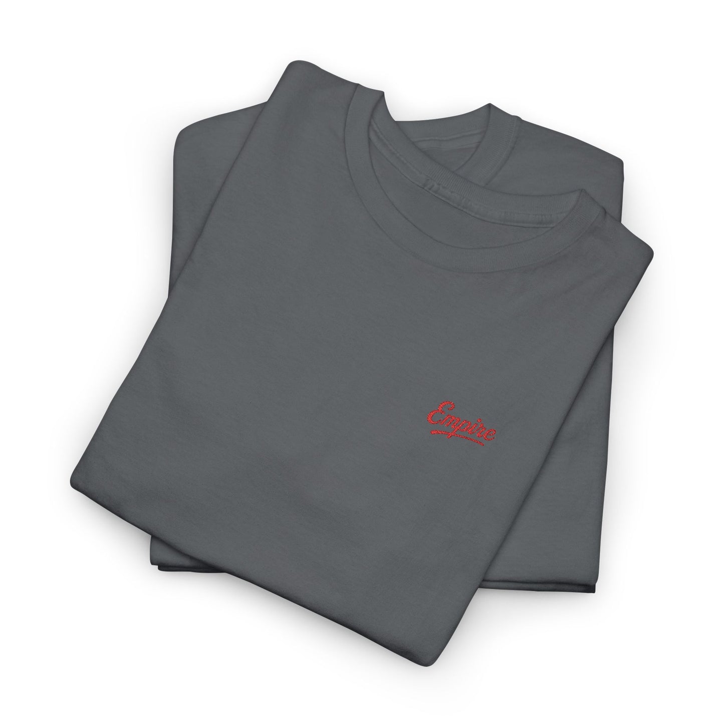 Signature Embroidered Empire Red Chest Logo T-Shirt