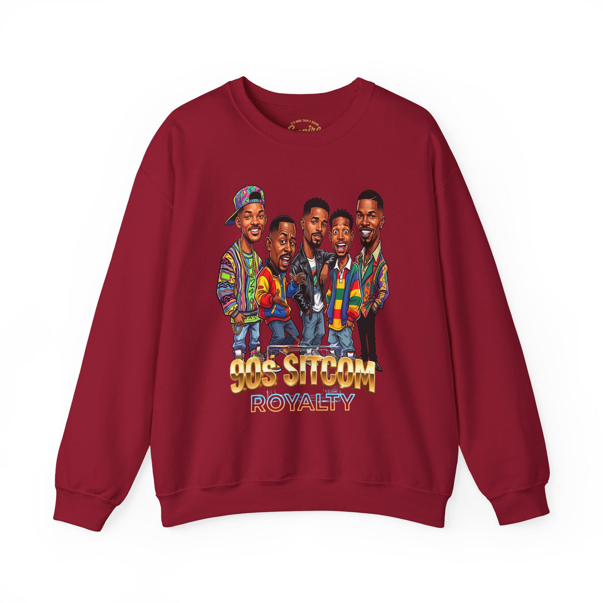 90s Sitcom Crewneck Sweatshirt - '90s Sitcom Royalty' Graphic Sweatshirt