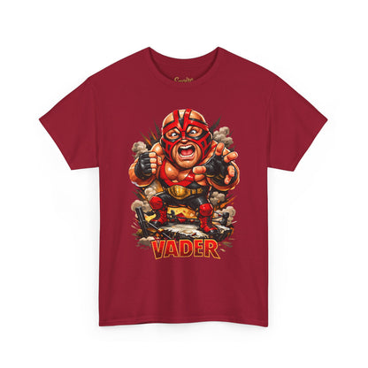 Vader Wrestler Graphic Tee — Retro Cartoon Wrestling T‑Shirt