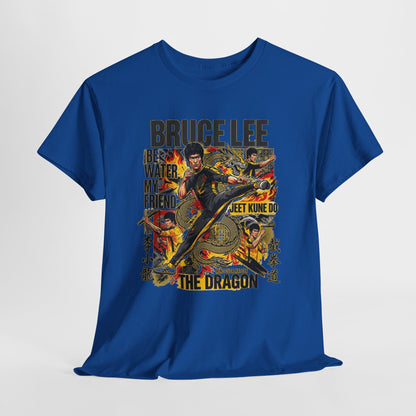 Bruce Lee Dragon Graphic Tee — Martial Arts Vintage Poster T-Shirt