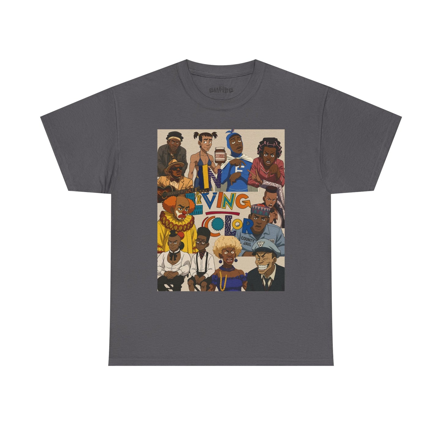 "In Living Color" Vibrant Graphic Tee for Retro 90s