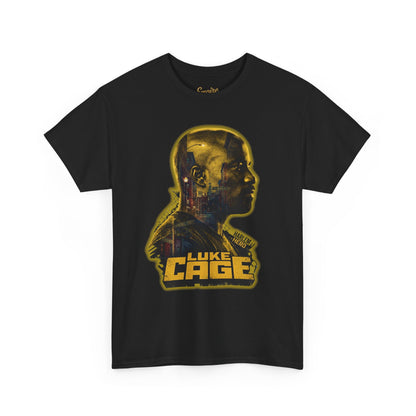 Luke Cage Profile Graphic Tee — Retro Marvel Street Hero T‑Shirt