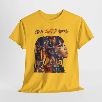 Lisa 'Left Eye' Lopes Tribute T-Shirt — Retro Collage Hip-Hop Tee