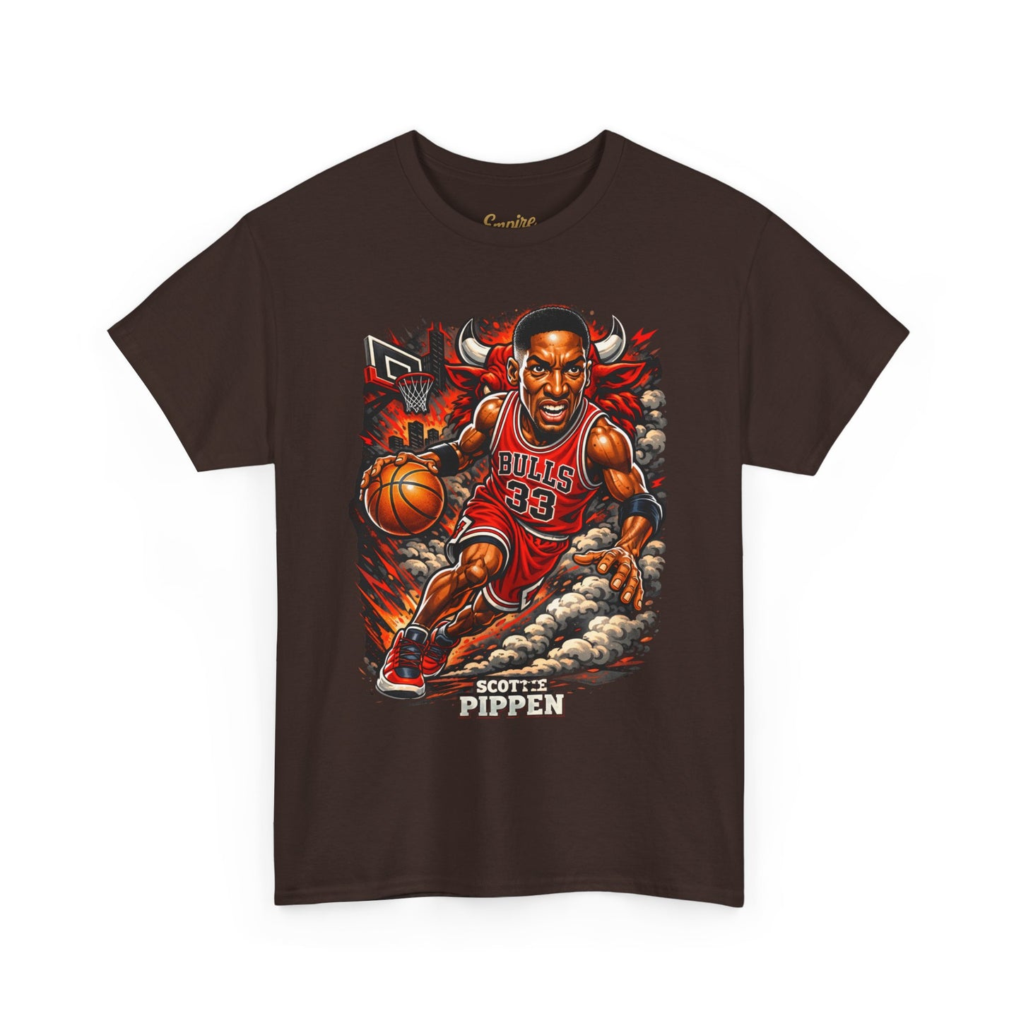 Pippen #33 Basketball Tee — Retro Chicago Bulls Scott Pippen Jersey Shirt