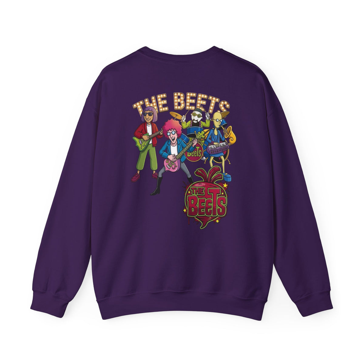 Crewneck Sweatshirt — The Beets Band Graphic (Back & Chest Logo)
