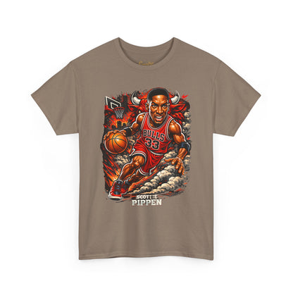Pippen #33 Basketball Tee — Retro Chicago Bulls Scott Pippen Jersey Shirt