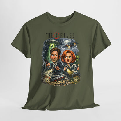 Sci‑Fi Detective Tee — The X Files Artwork Graphic T‑Shirt