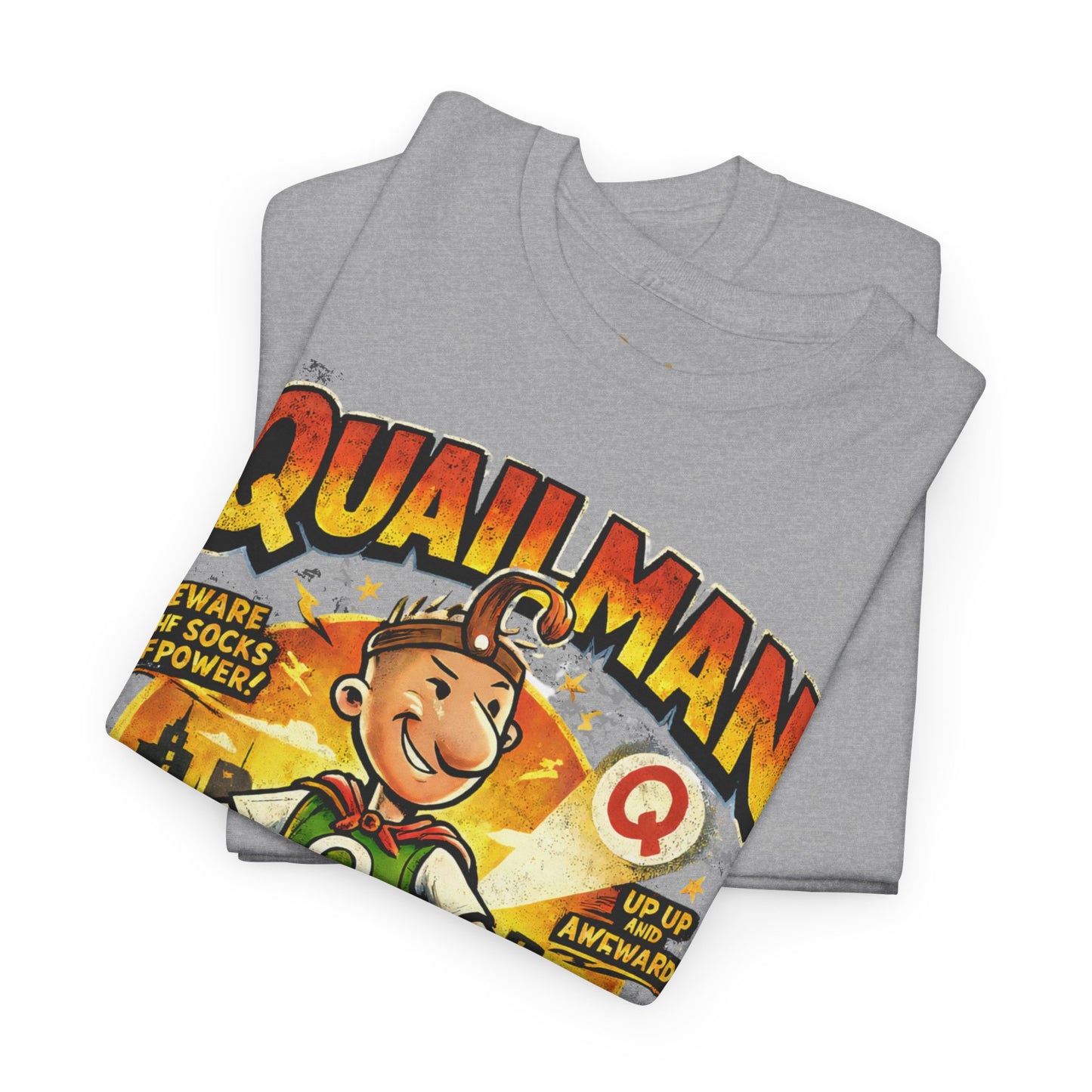 Quailman Mighty Dork T-Shirt — Retro Cartoon Graphic Tee