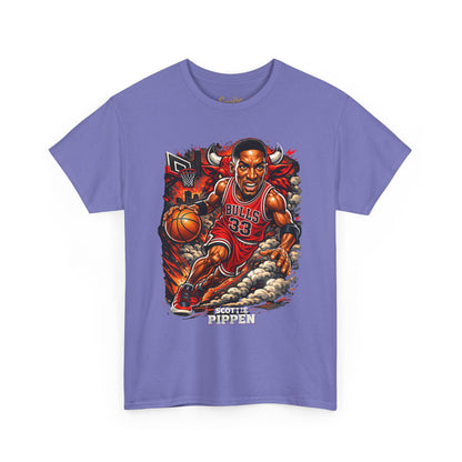 Pippen #33 Basketball Tee — Retro Chicago Bulls Scott Pippen Jersey Shirt