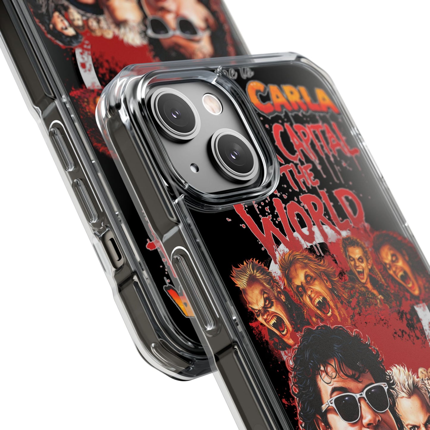 The Lost Boys Clear Magnetic Phone Case – Retro Vampire Movie Collage